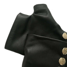 Load image into Gallery viewer, Black leather gloves Handmade Accessories