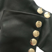 Load image into Gallery viewer, Black leather gloves Handmade Accessories