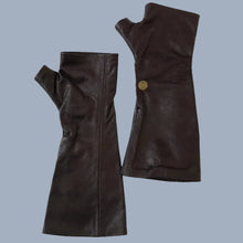 Load image into Gallery viewer, Burgundy leather Gloves Handmade Accessories