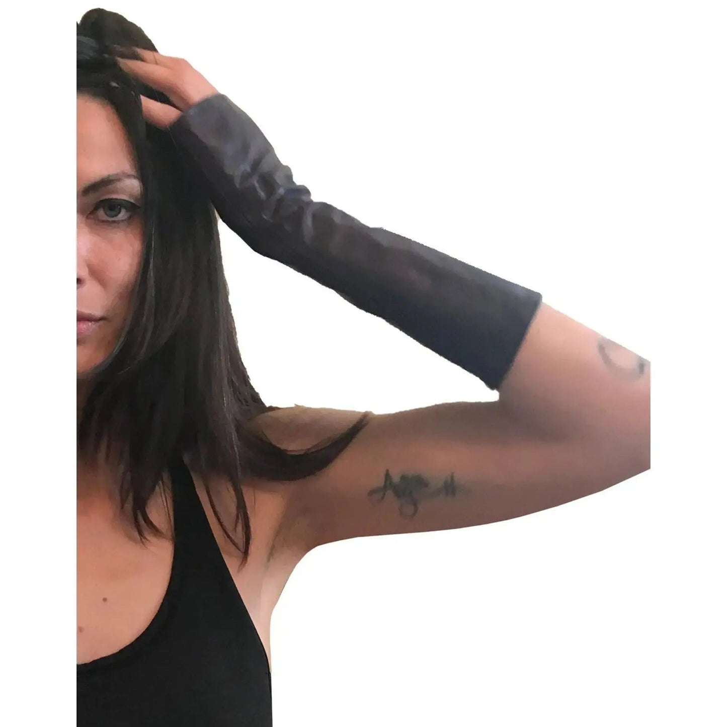 Burgundy leather Gloves Handmade Accessories