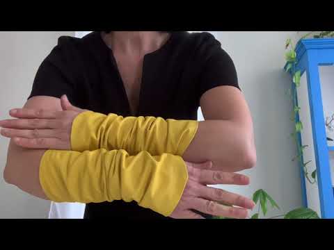 Yellow Leather Arm Sleeves –