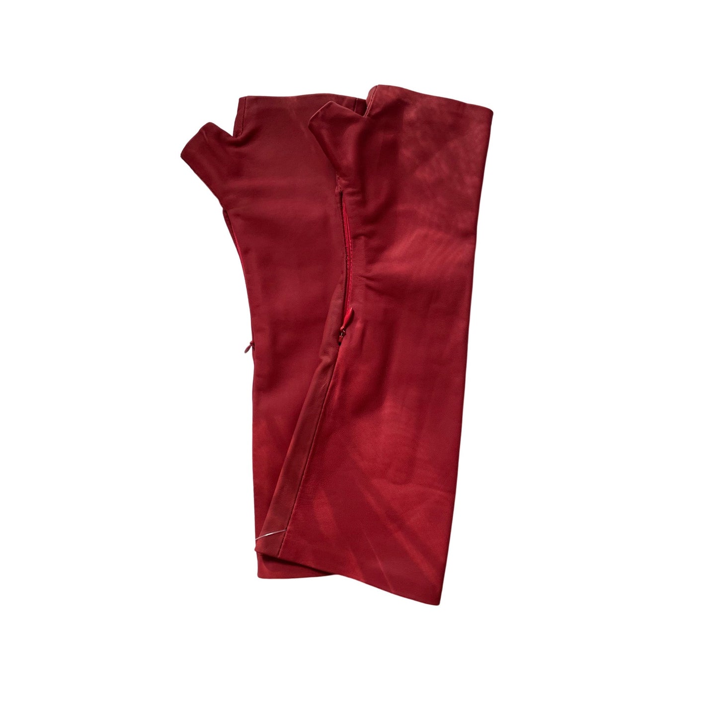 Matte Red Gloves Handmade Accessories
