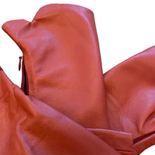Load image into Gallery viewer, Rose long leather Gloves Handmade Accessories