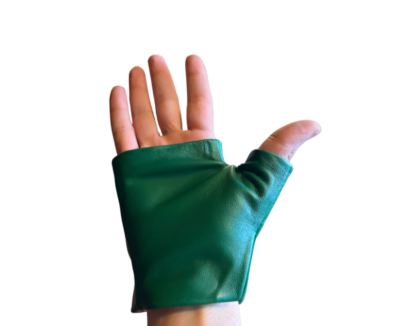 Pink Driving Leather Gloves Lamia Design Handmade Accessories