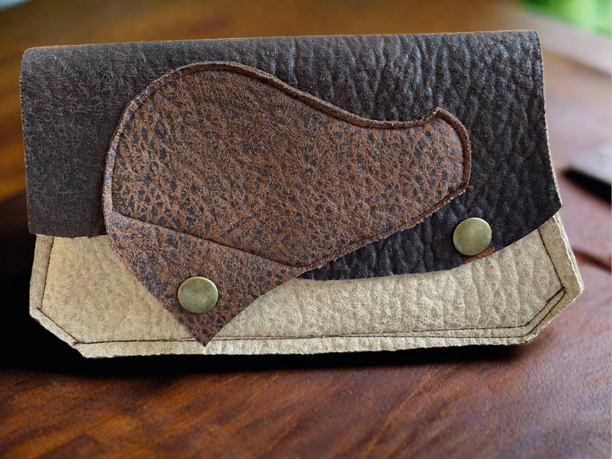 Brown Vegan Wallet Handmade Accessories