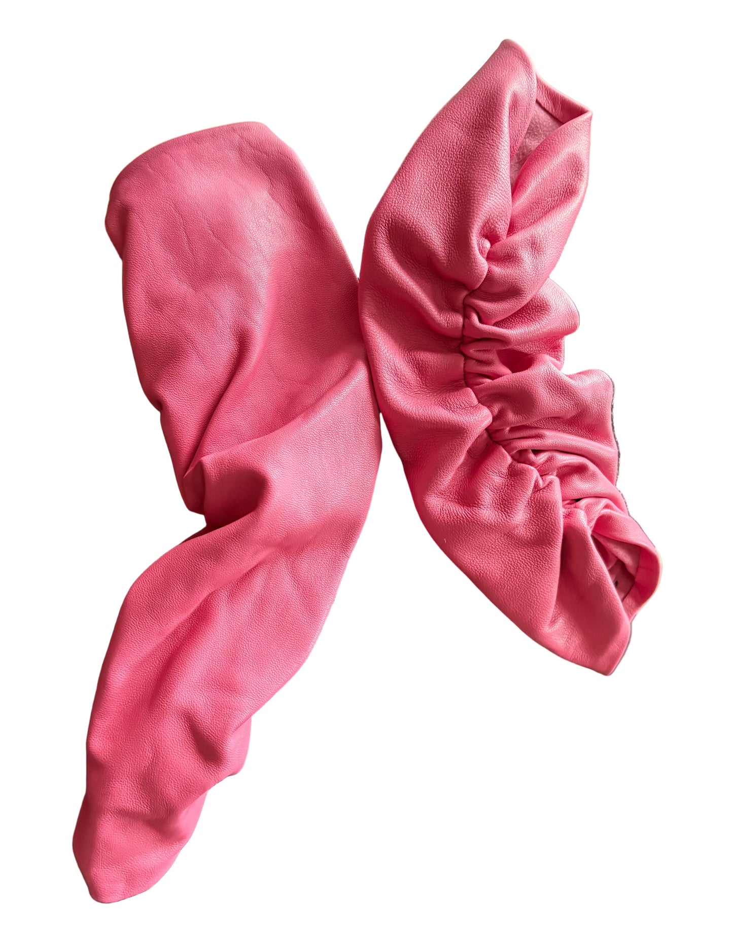 Pink leather fashion arm sleeves
