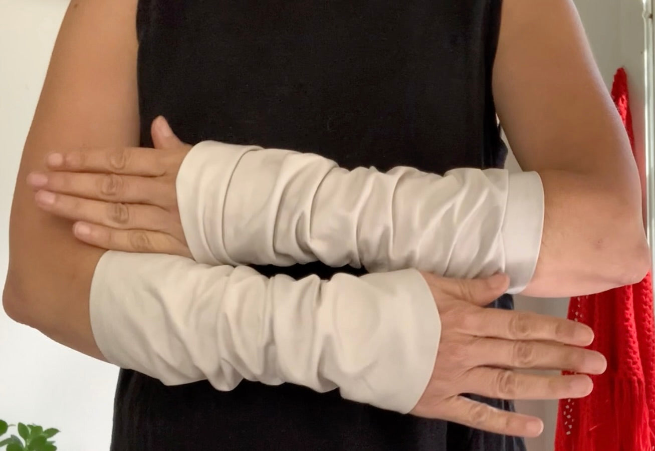 Beige Fashion Arm Sleeves