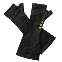 Load image into Gallery viewer, Classic black leather Gloves Handmade Accessories
