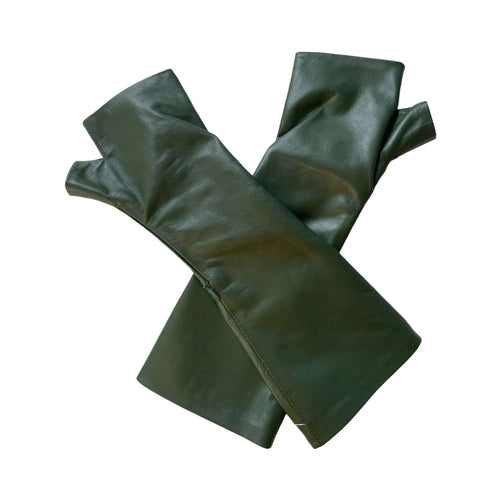 Deep Green Gloves Handmade Accessories