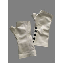 Load image into Gallery viewer, Off White Leather Gloves Handmade Accessories
