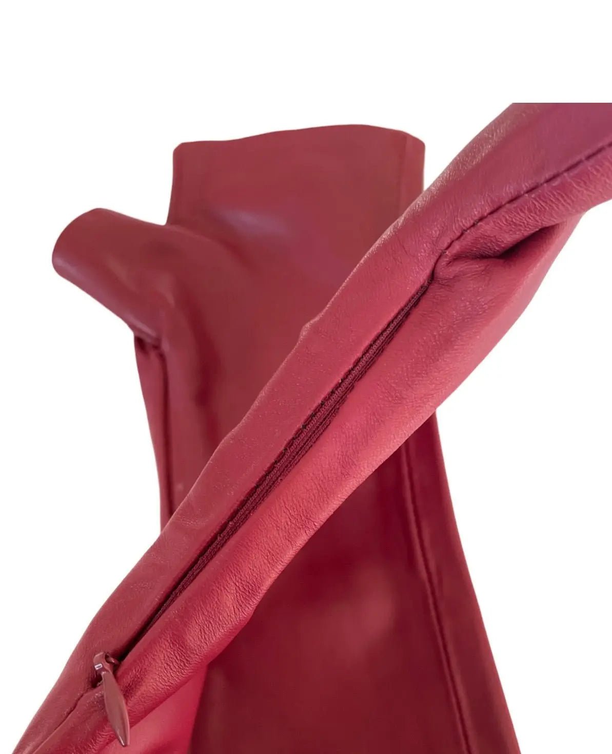 Cherry Napa Long Gloves High-Quality Leather Gloves – Lamia