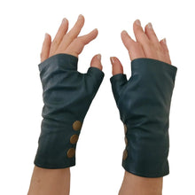 Load image into Gallery viewer, Teal Green Gloves - Handmade Accessories
